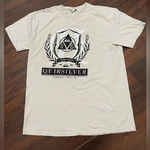90s Quiksilver Made In Mexico Tan Large Men’s Graphic T-shirt